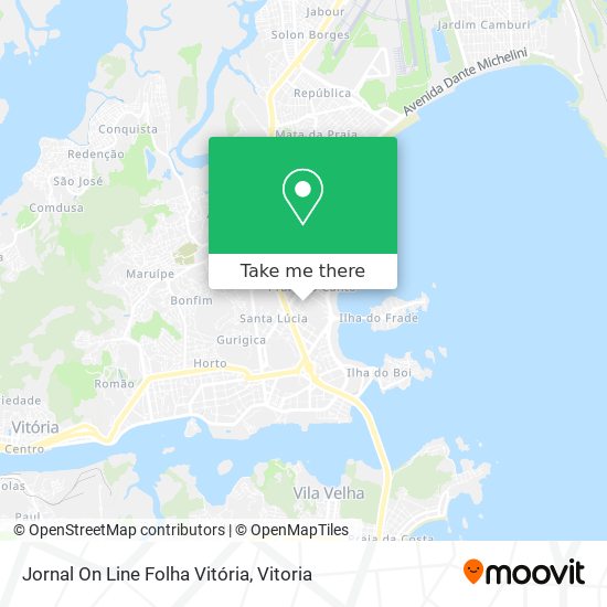 Jornal On Line Folha Vitória map
