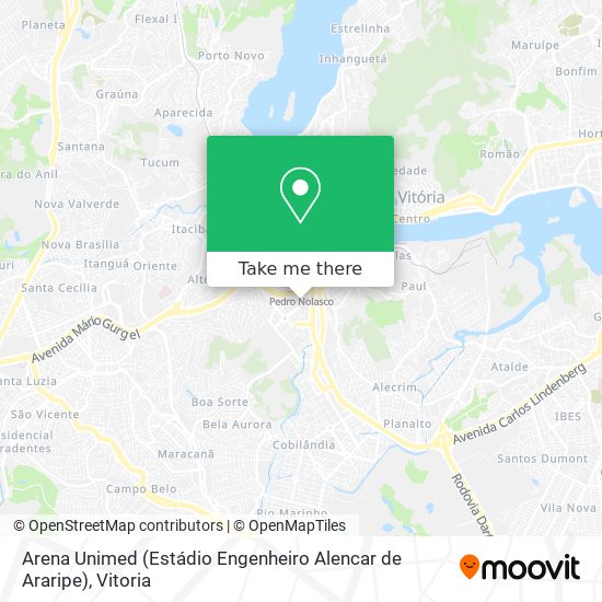 Arena Unimed (Estádio Engenheiro Alencar de Araripe) map