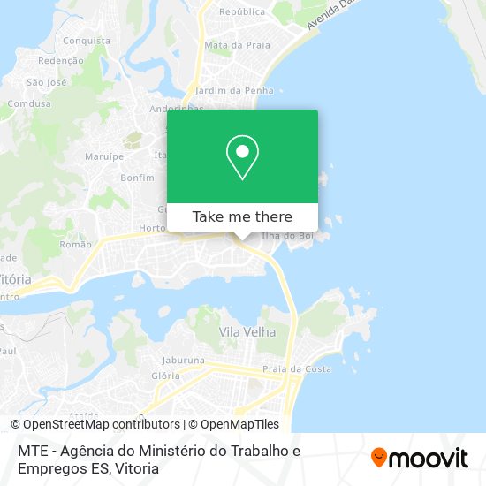 Mapa MTE - Agência do Ministério do Trabalho e Empregos ES