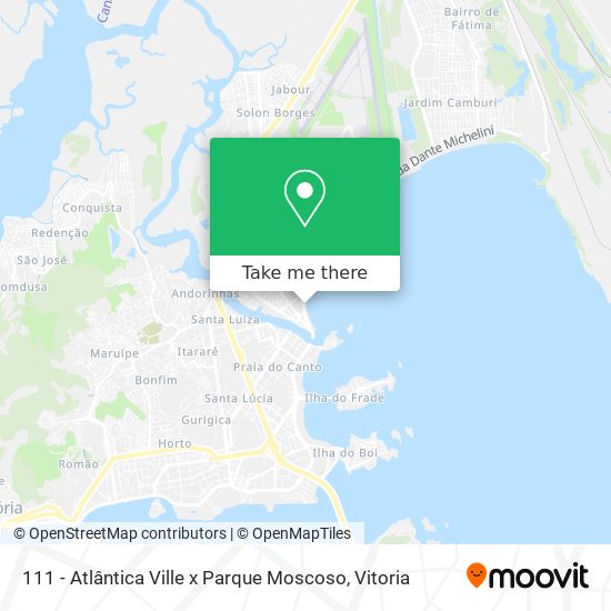 111 - Atlântica Ville x Parque Moscoso map