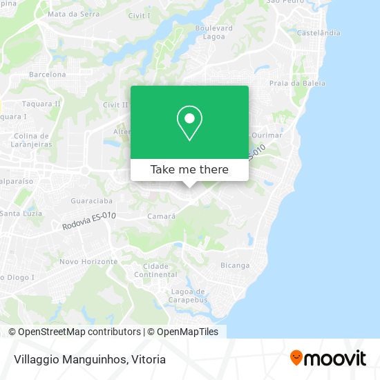 Villaggio Manguinhos map
