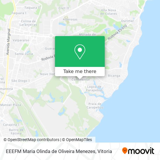 Mapa EEEFM Maria Olinda de Oliveira Menezes