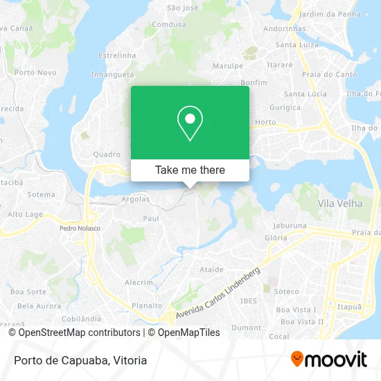 Porto de Capuaba map