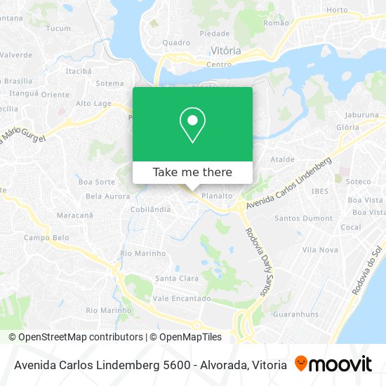 Avenida Carlos Lindemberg 5600 - Alvorada map