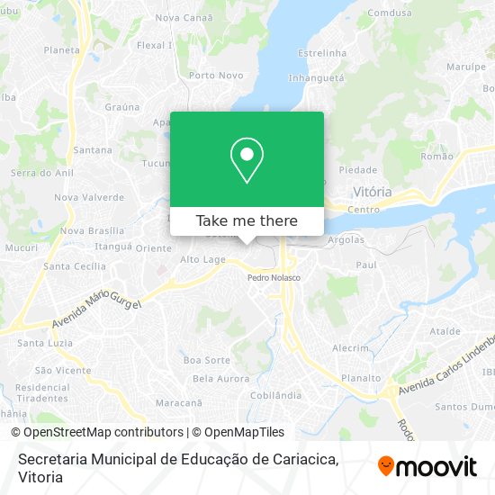 Secretaria Municipal de Educação de Cariacica map