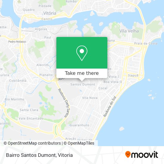 Bairro Santos Dumont map
