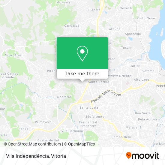 Vila Independência map
