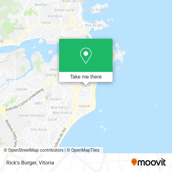 Rick's Burger map