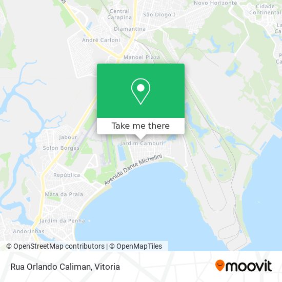 Rua Orlando Caliman map