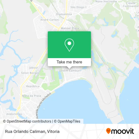 Rua Orlando Caliman map