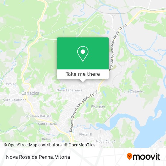 Nova Rosa da Penha map