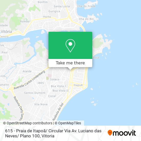 615 - Praia de Itapoã/ Circular Via Av. Luciano das Neves/ Plano 100 map