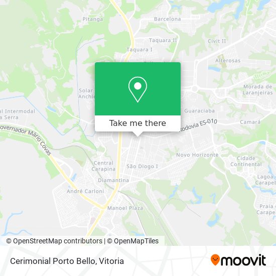 Cerimonial Porto Bello map