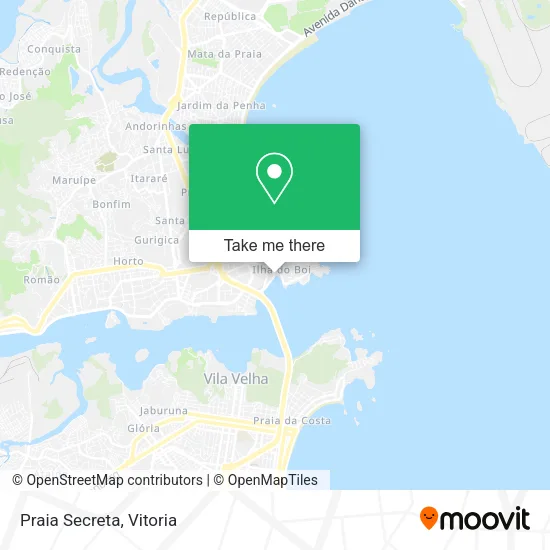 Praia Secreta map