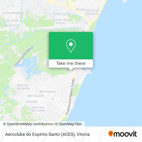 Aeroclube do Espírito Santo (ACES) map