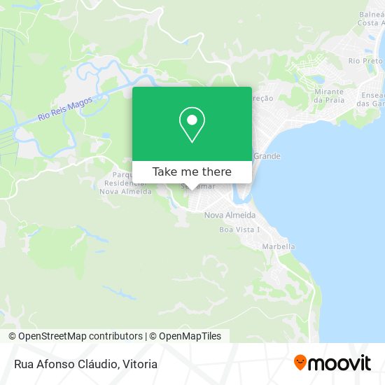 Rua Afonso Cláudio map