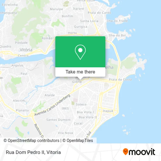 Rua Dom Pedro II map