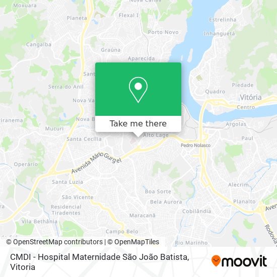 Mapa CMDI - Hospital Maternidade São João Batista