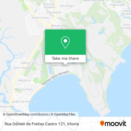 Rua Odineir de Freitas Castro 121 map