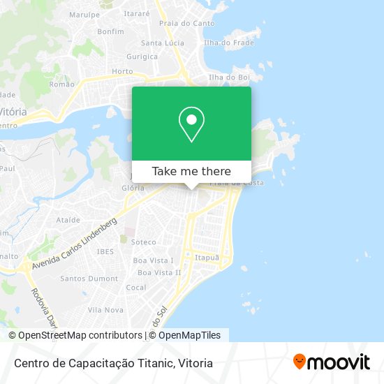 Centro de Capacitação Titanic map