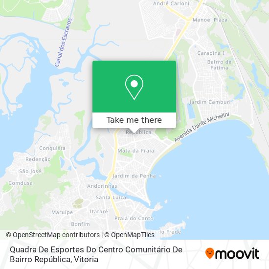 Quadra De Esportes Do Centro Comunitário De Bairro República map