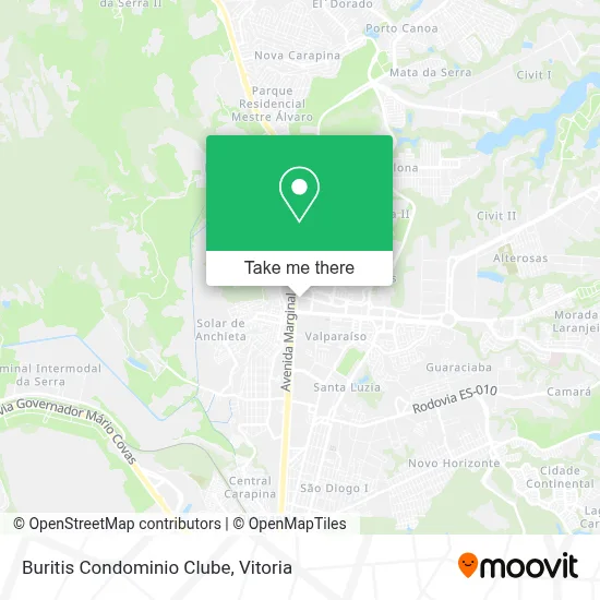 Buritis Condominio Clube map