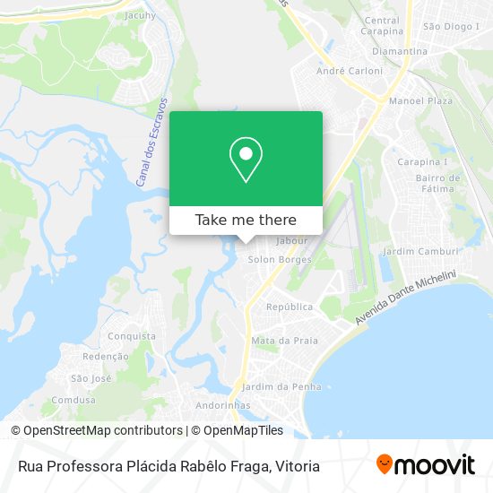 Rua Professora Plácida Rabêlo Fraga map