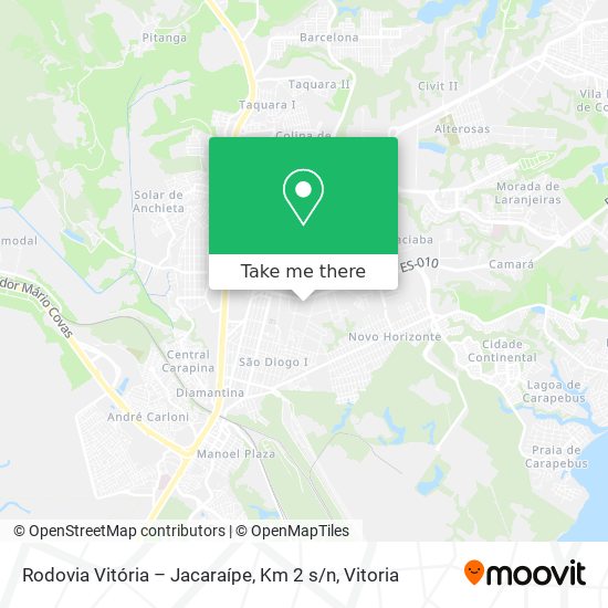 Rodovia Vitória – Jacaraípe, Km 2 s / n map