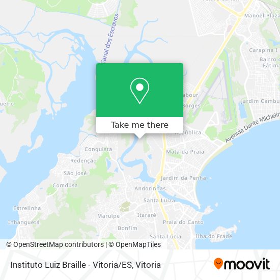 Instituto Luiz Braille - Vitoria / ES map