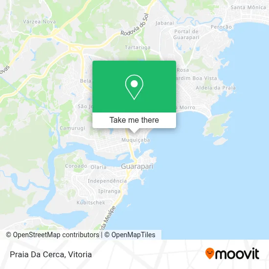Praia Da Cerca map