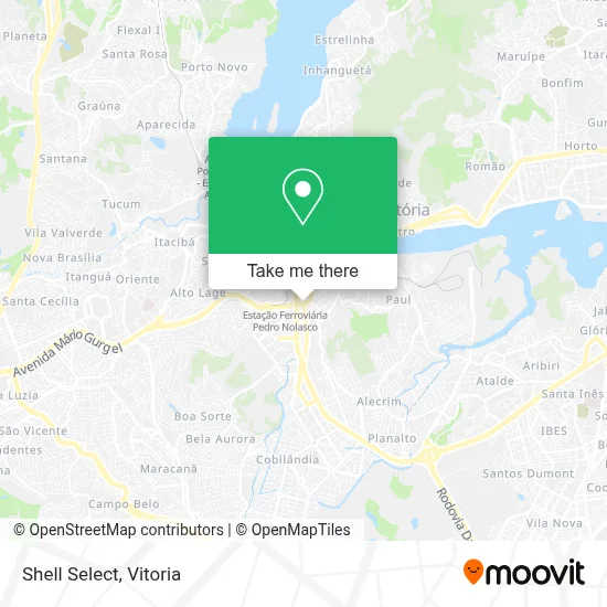 Shell Select map
