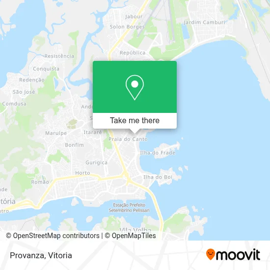 Provanza map