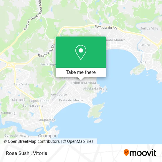 Rosa Sushi map