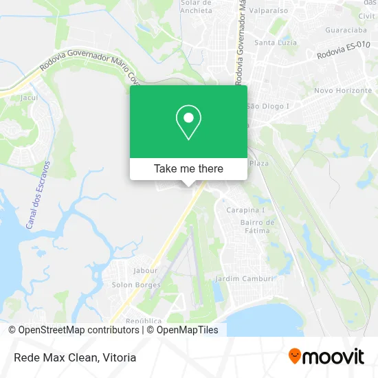 Rede Max Clean map