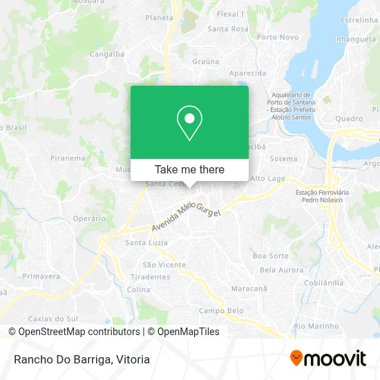 Rancho Do Barriga map