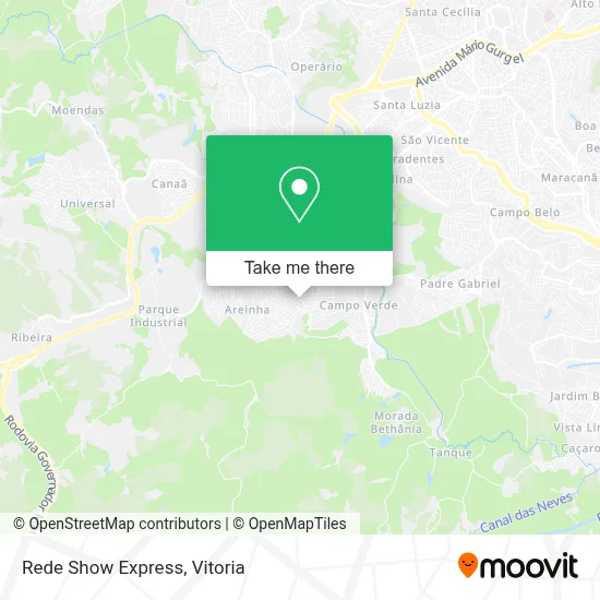 Rede Show Express map
