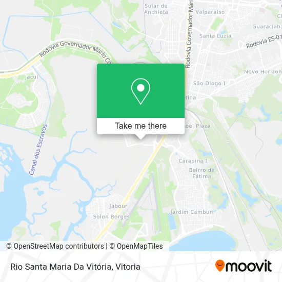 Rio Santa Maria Da Vitória map
