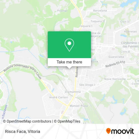 Risca Faca map