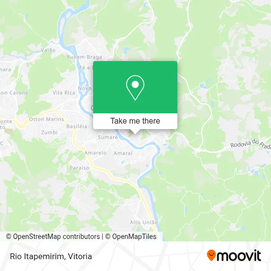 Rio Itapemirim map
