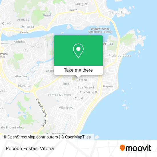 Rococo Festas map