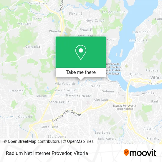 Radium Net Internet Provedor map