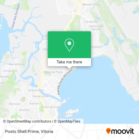 Posto Shell Prime map
