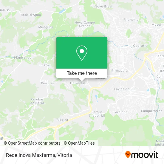 Rede Inova Maxfarma map