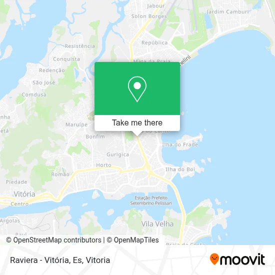 Raviera - Vitória, Es map