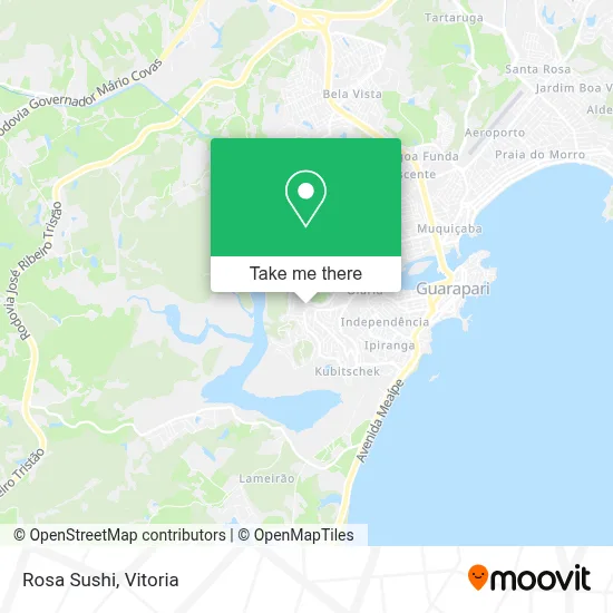 Rosa Sushi map
