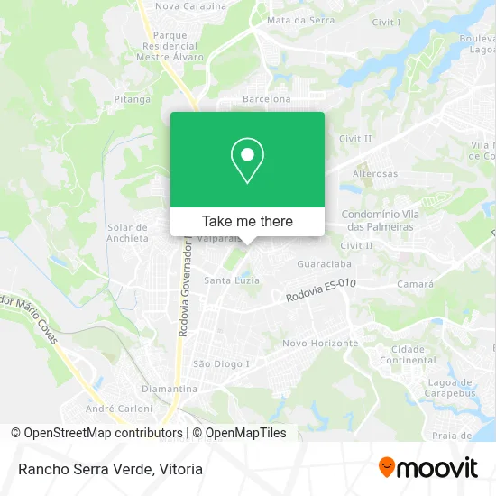 Rancho Serra Verde map