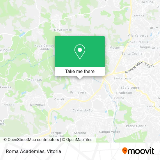 Roma Academias map