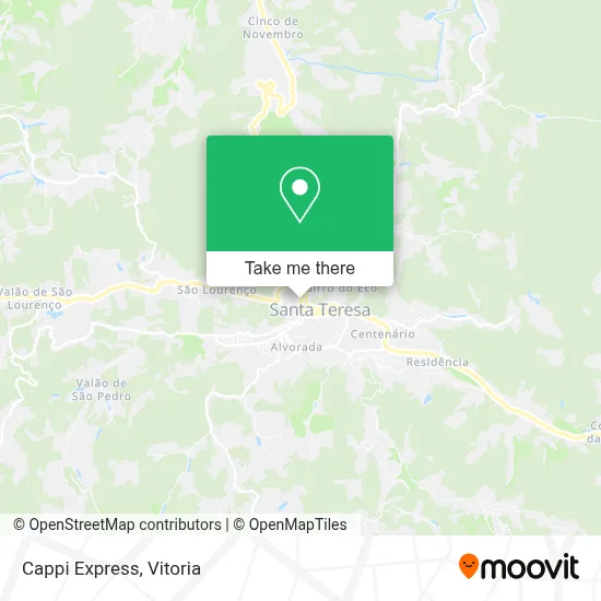 Cappi Express map