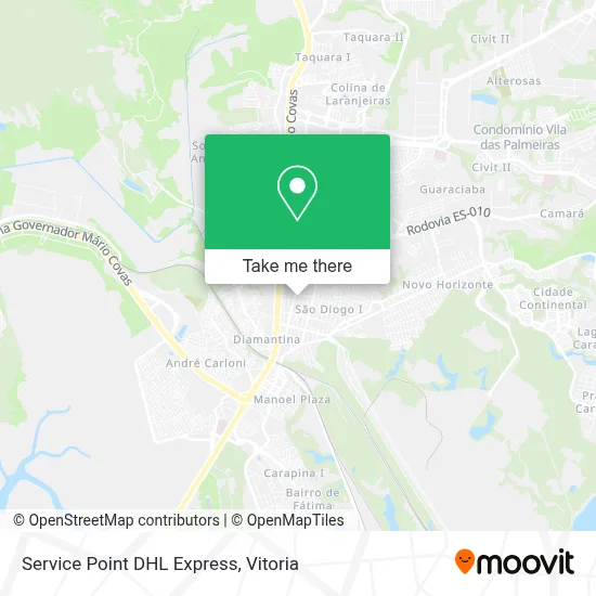 Service Point DHL Express map