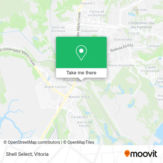 Shell Select map